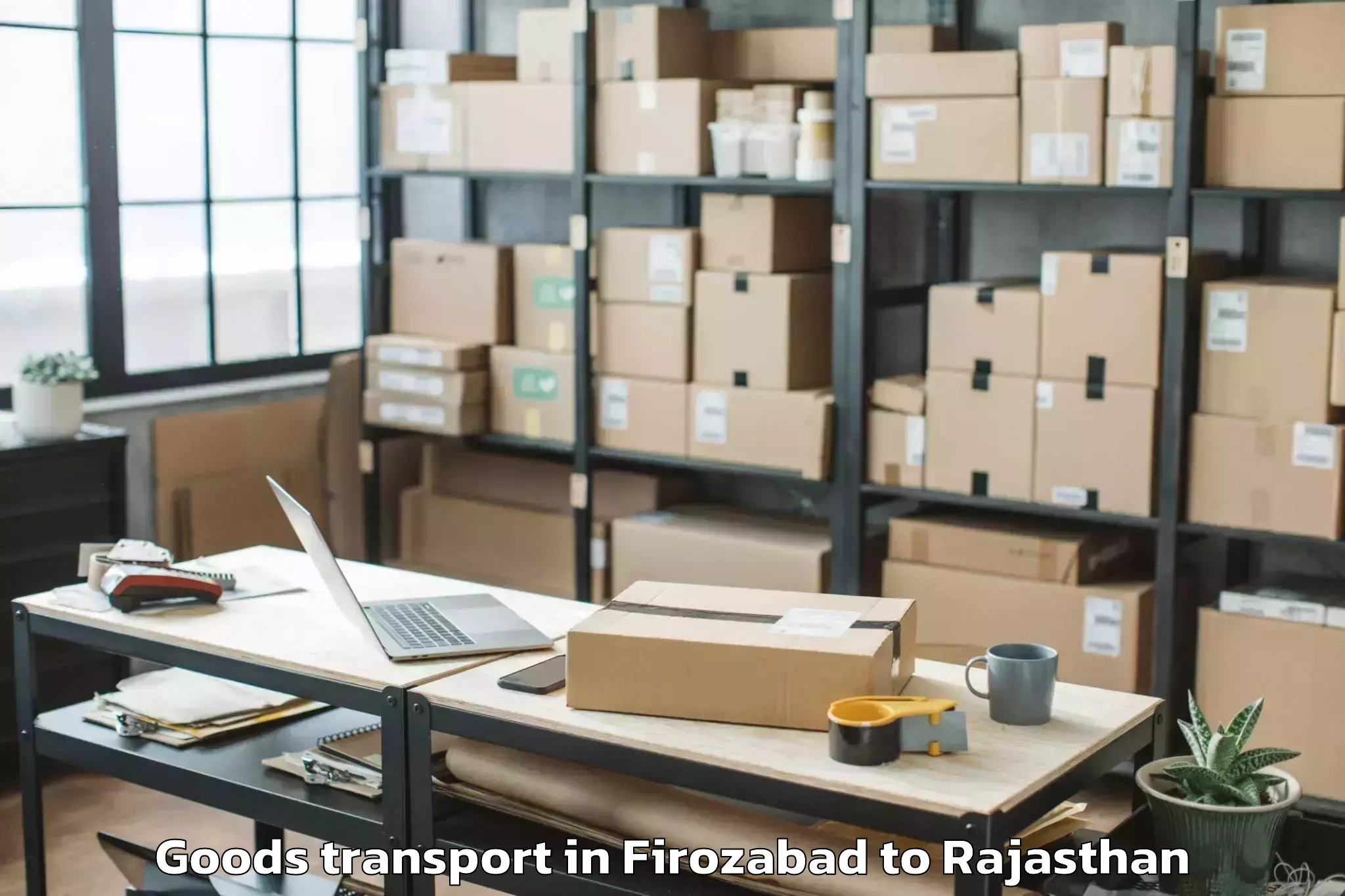 Book Firozabad to Mandalgarh Goods Transport Online